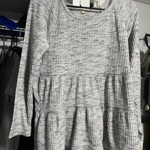 Long sleeved babydoll top